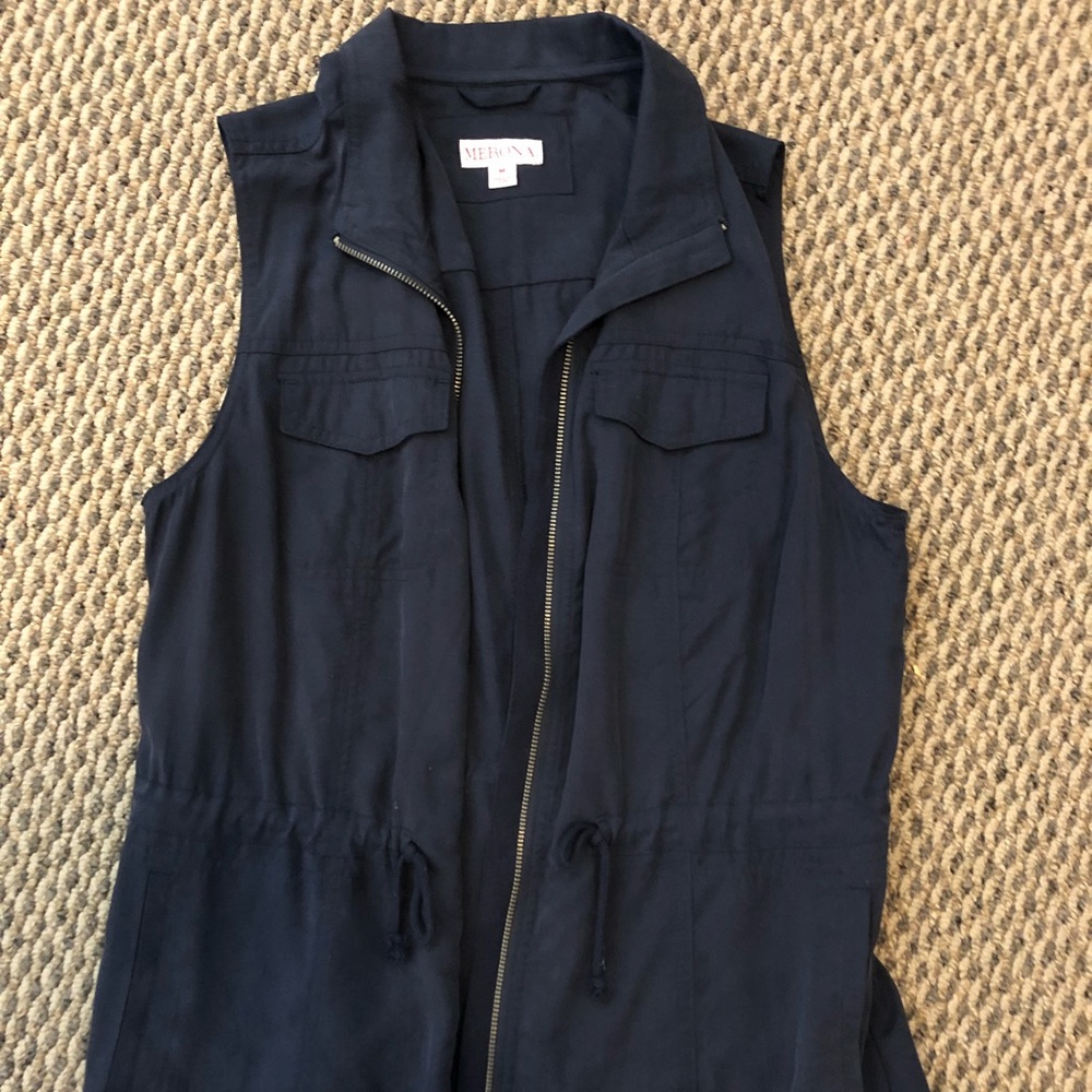 Navy blue vest